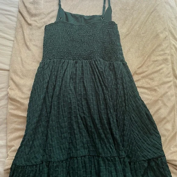 SHEIN Dark Green Midi Dress - Picture 3 of 5